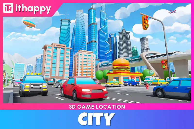 City - Low Poly 3D Models Pack Asset Thumbnail
