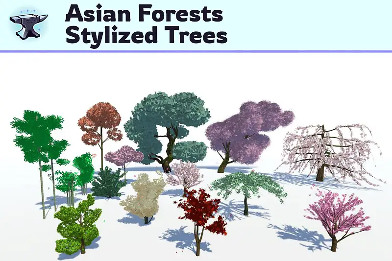 Asian Forests - Stylized Trees Asset Thumbnail