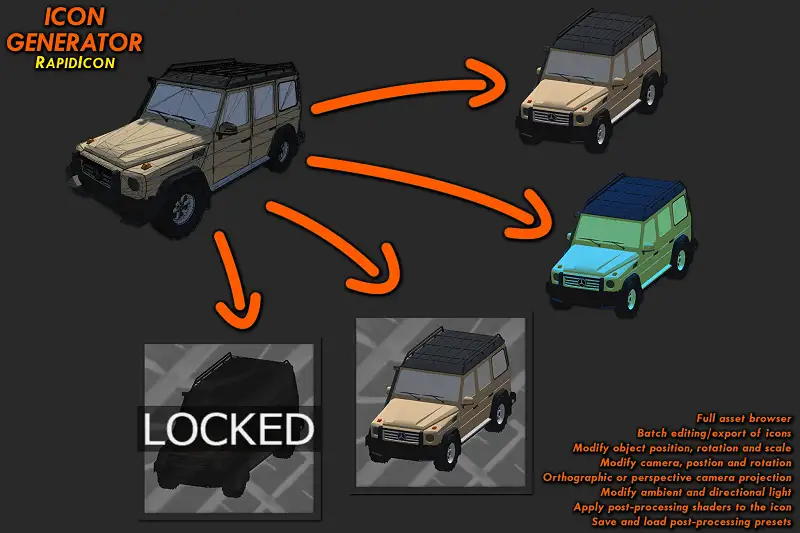 RapidIcon | In-Editor Icon Generator Asset Thumbnail