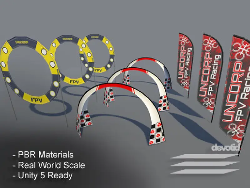 Quadcopter FPV Air Racing Gates Asset Thumbnail