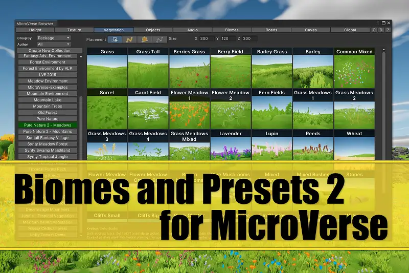 Biomes and Presets 2 for MicroVerse Asset Thumbnail