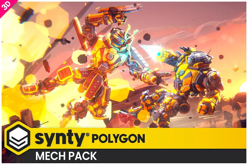 POLYGON - Mech Pack - Low Poly 3D Art by Synty Asset Thumbnail