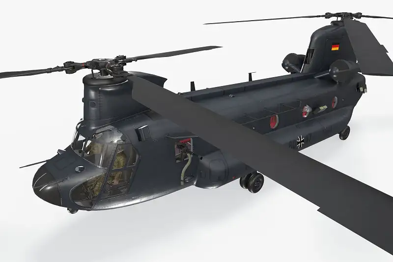 CH-47 Chinook Luftwaffe Germany Complex Animation Asset Thumbnail