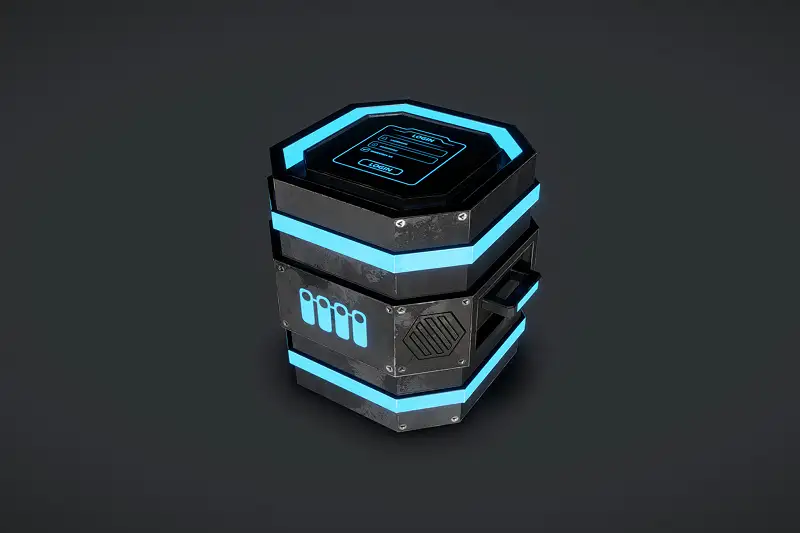 SciFi Crate 2. Asset Thumbnail
