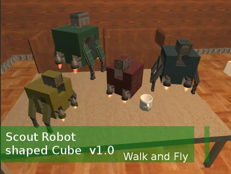 Scout Robot Shaped Cube Asset Thumbnail