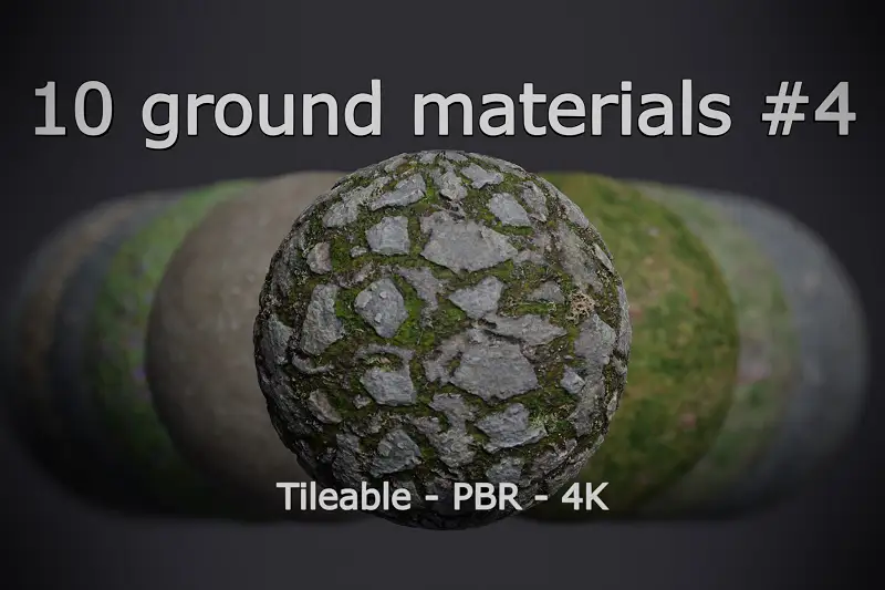 10 Realistic Ground Materials Asset Thumbnail