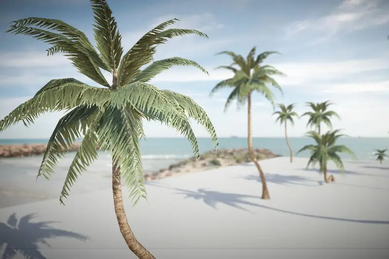 Mobile Stylized Palm Tree (URP ) Asset Thumbnail