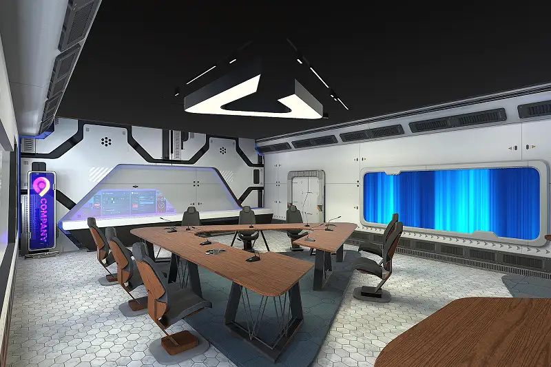 Sci-Fi Conference Room 03 Asset Thumbnail
