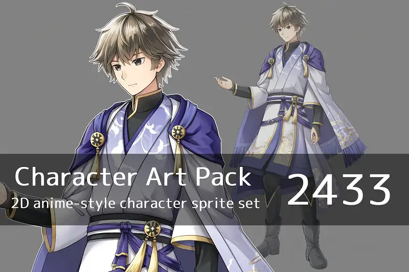 Anime Character Art Pack: Young Man Asset Thumbnail