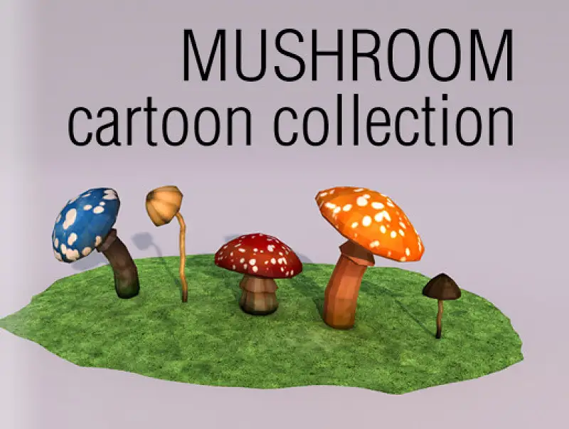 Mushroom Cartoon Collection Asset Thumbnail