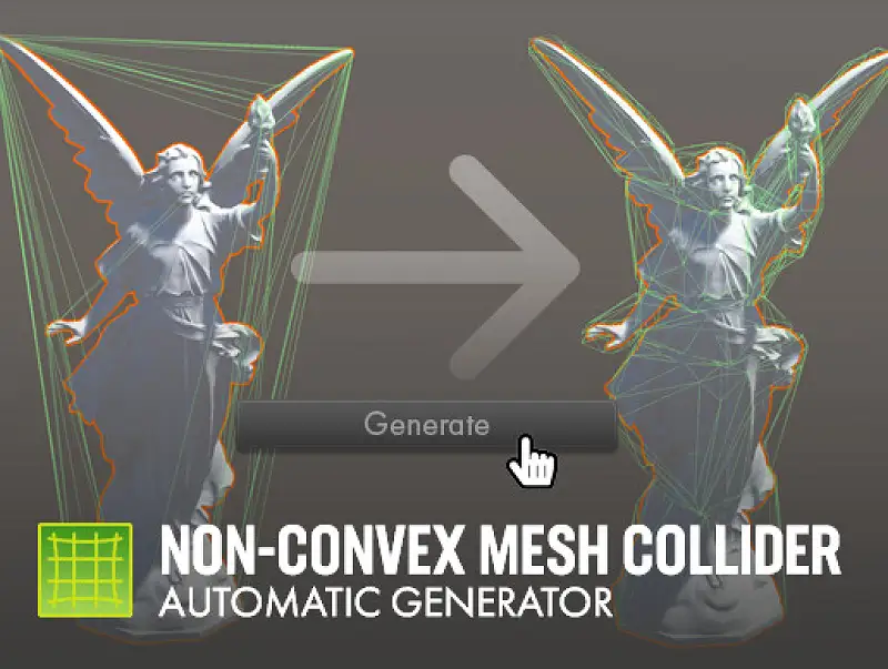 Non-Convex Mesh Collider. Automatic Generator Asset Thumbnail