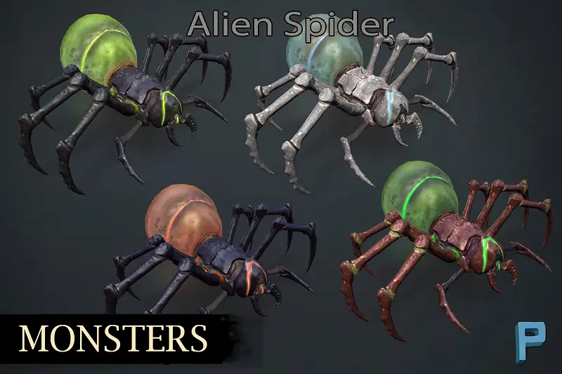 Monsters - Alien Spider Asset Thumbnail