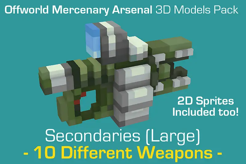 OMA 3D - Secondary Sci-Fi Weapons Asset Thumbnail