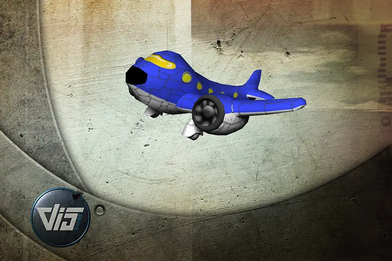 Cartoon Airplane Asset Thumbnail
