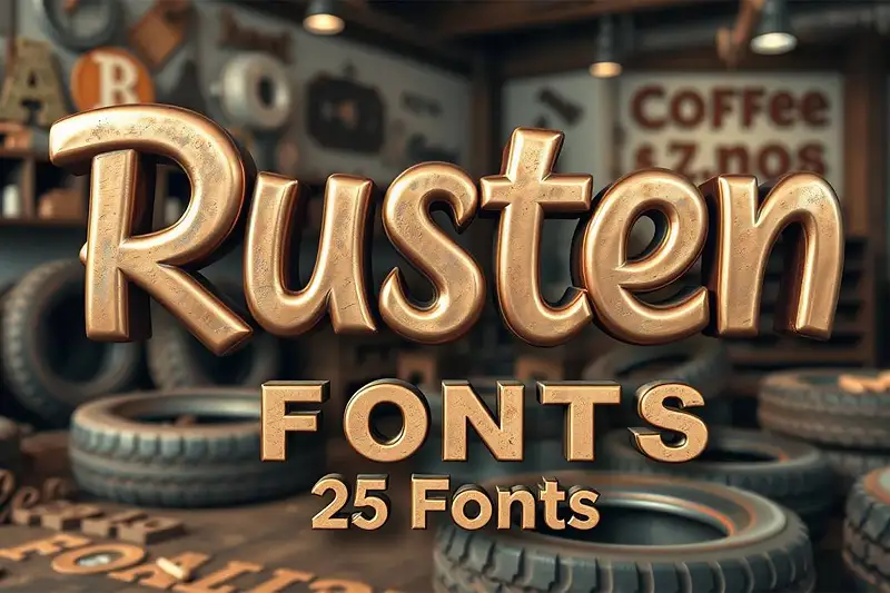Rusten Fonts: A Comprehensive Font Collection Asset Thumbnail