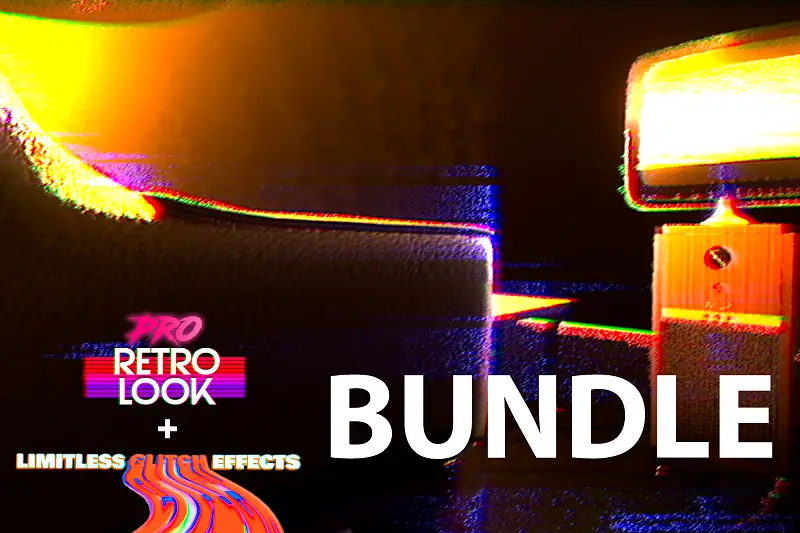 Retro VHS & Glitch Effects Bundle Asset Thumbnail