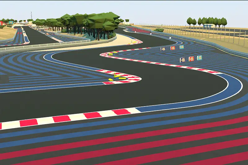 Cartoon Race Track Castellet Asset Thumbnail