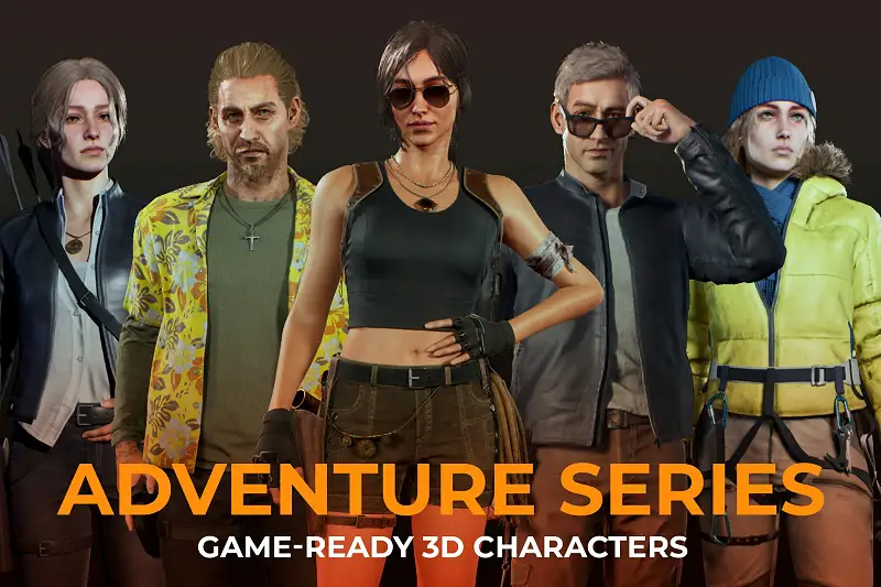 Adventure Characters Pack 1 - Survival, Survivor, RPG, Shooter, Action Asset Thumbnail