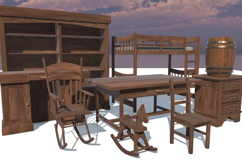 Basic Furniture Set Asset Thumbnail