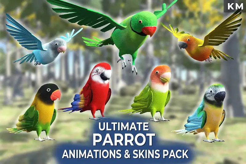 Ultimate Parrot Animations & Skins Pack Asset Thumbnail