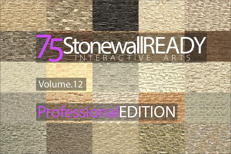 75 Stone Wall Materials Ready, Volume. 12 Asset Thumbnail