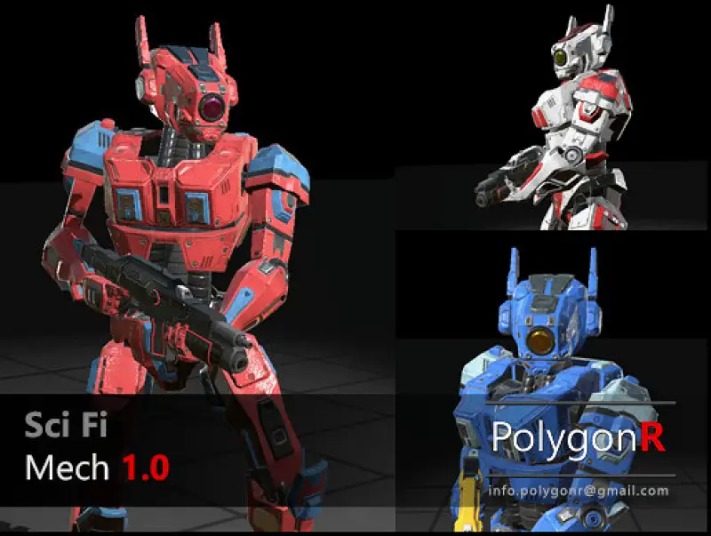 Sci Fi Space Mech Asset Thumbnail