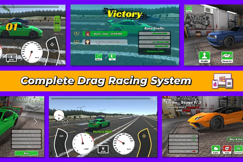 Drag Racing Framework for Unity Asset Thumbnail