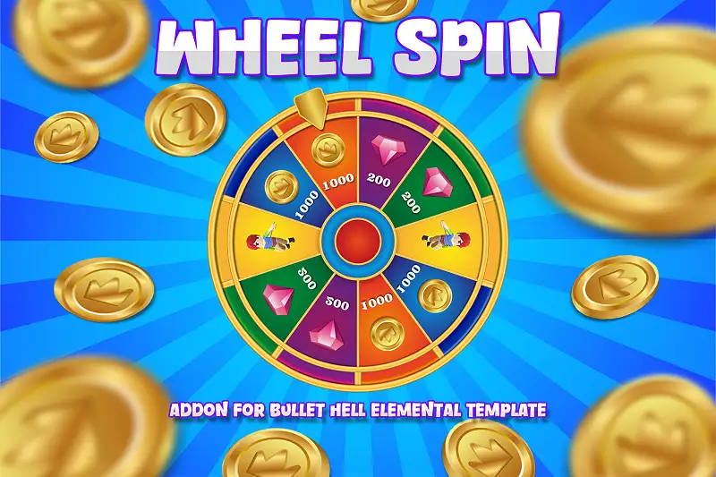 Wheel Spin Addon for Bullet Hell Elemental Template Asset Thumbnail