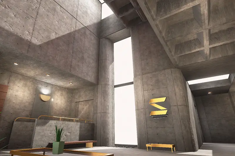 Sci-fi Modular Interior 2 - Concrete Asset Thumbnail