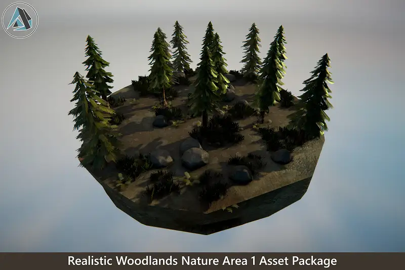 Realistic Woodlands Nature Area 1 Asset Package Asset Thumbnail