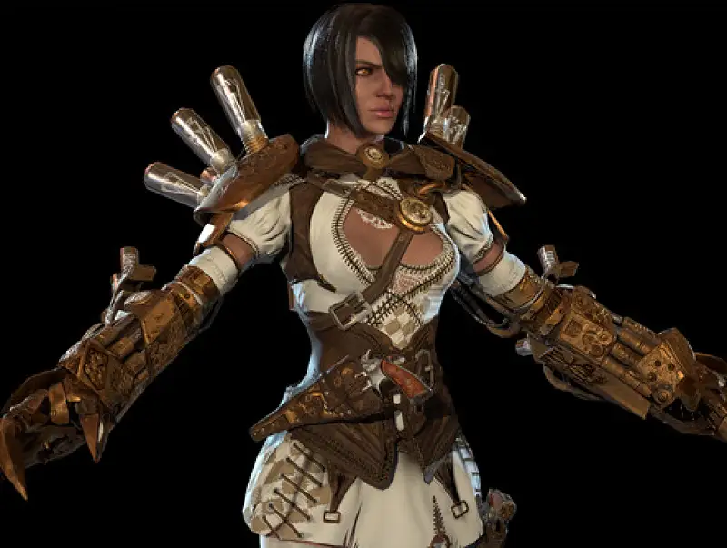Steampunk girl Asset Thumbnail