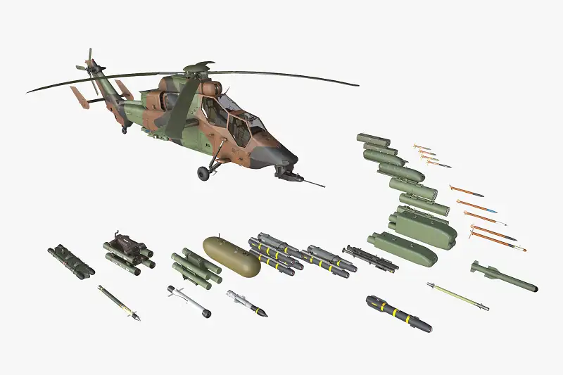 EC-665 Tiger HAD France Complex Animation Asset Thumbnail