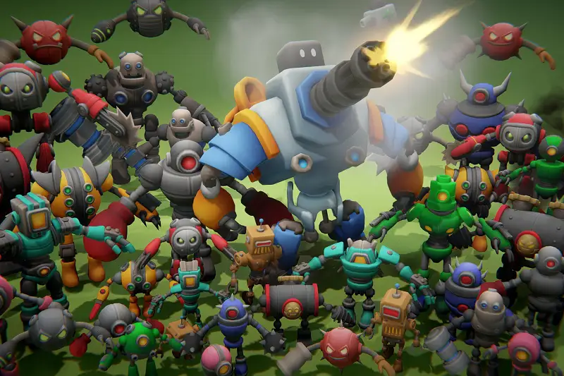 Robots Ultimate MegaPack- 12 Families + Boss - 37 Characters + Animations Asset Thumbnail