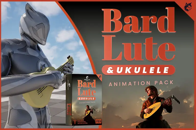 Bard Lute and Ukulele Animation Pack Asset Thumbnail