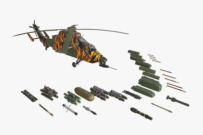 EC-665 Tiger HAD France 2 Complex Animation Asset Thumbnail