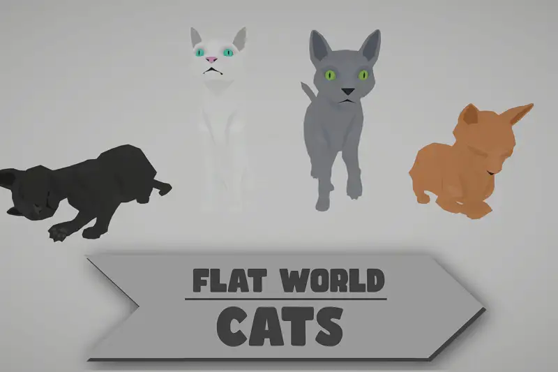 Flat World Cats - Simple & Animated Asset Thumbnail