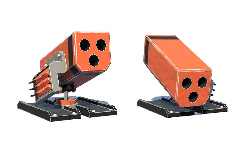 3D Defence Rocket Turret Asset Thumbnail