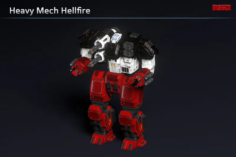 Heavy Mech Hellfire: Modular Mech Animation Pack Asset Thumbnail