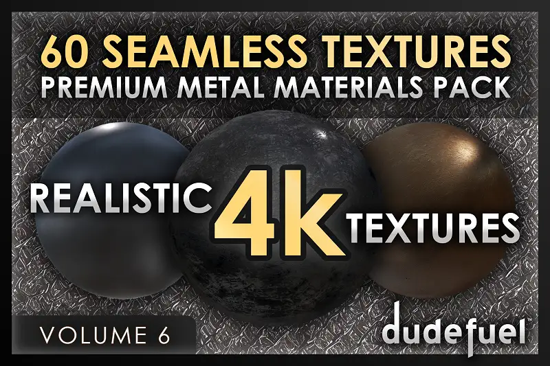 60 Metal Textures (4k) HDRP Seamless Materials - Vol. 6 Asset Thumbnail