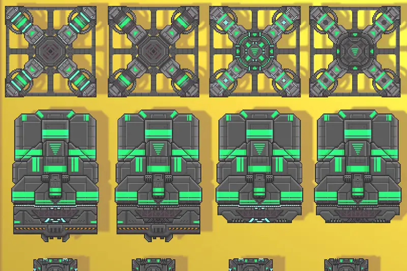 RC Art - Core Machines: Pixel-Art Equipment Asset Thumbnail