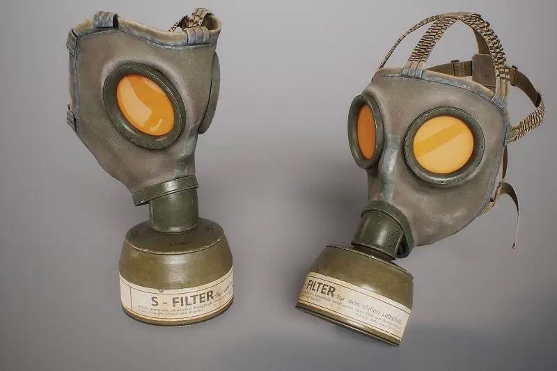 German gas mask World War II Asset Thumbnail