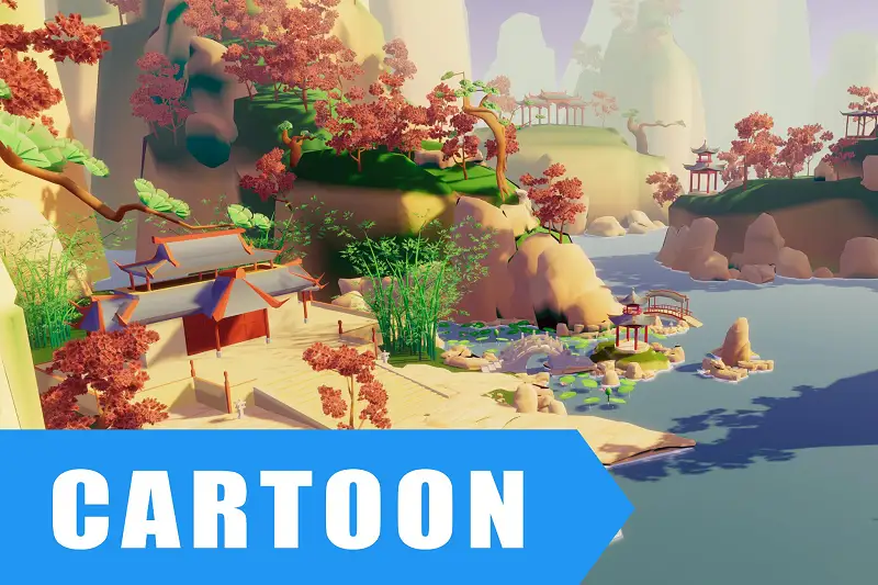 Cartoon_MountainValley Asset Thumbnail