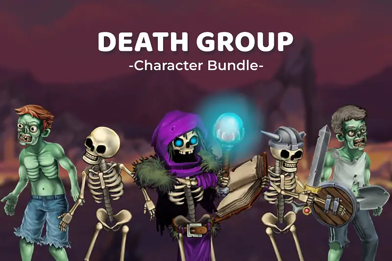 Death Group Character Sprite Bundle Asset Thumbnail