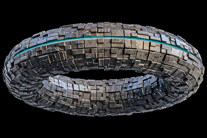 Torus Spaceship Model Asset Thumbnail