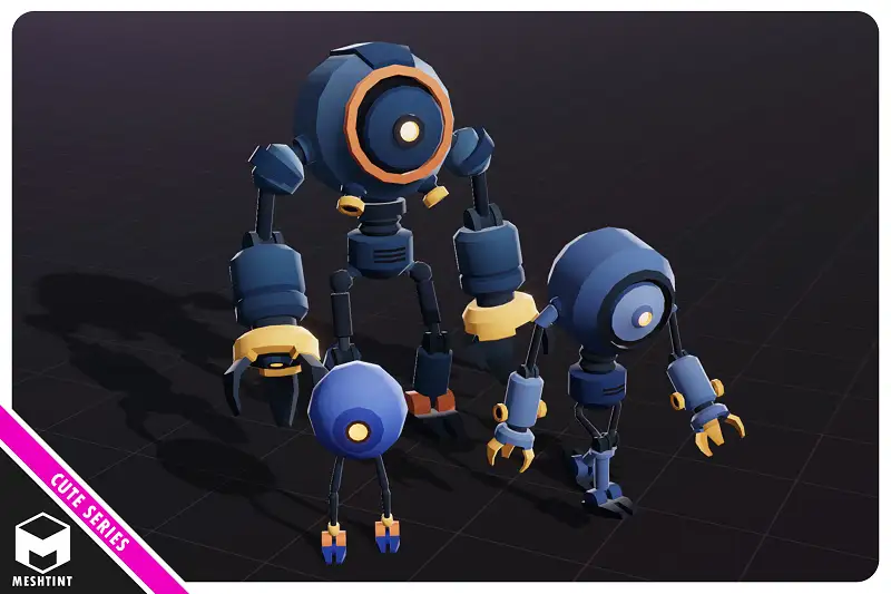 Tech Metal Tanker Robot Evolution Pack Cute Series Asset Thumbnail