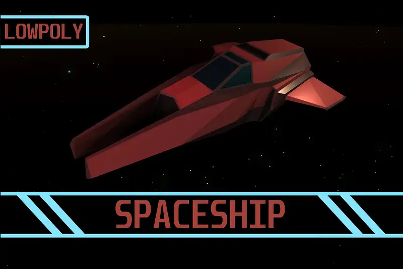 LOWPOLY - Spaceship Asset Thumbnail