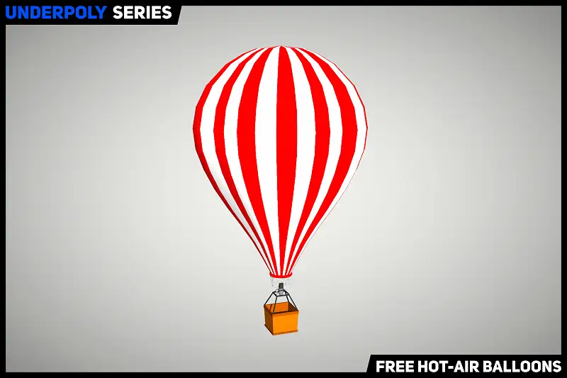 UNDERPOLY: Low-Poly Hot-Air Balloons Asset Thumbnail