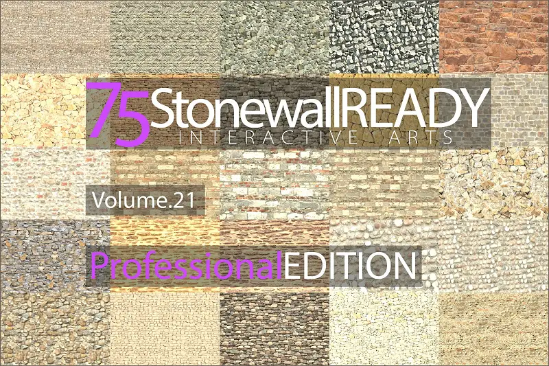 75 Stone Wall Materials Ready, Volume. 21 Asset Thumbnail