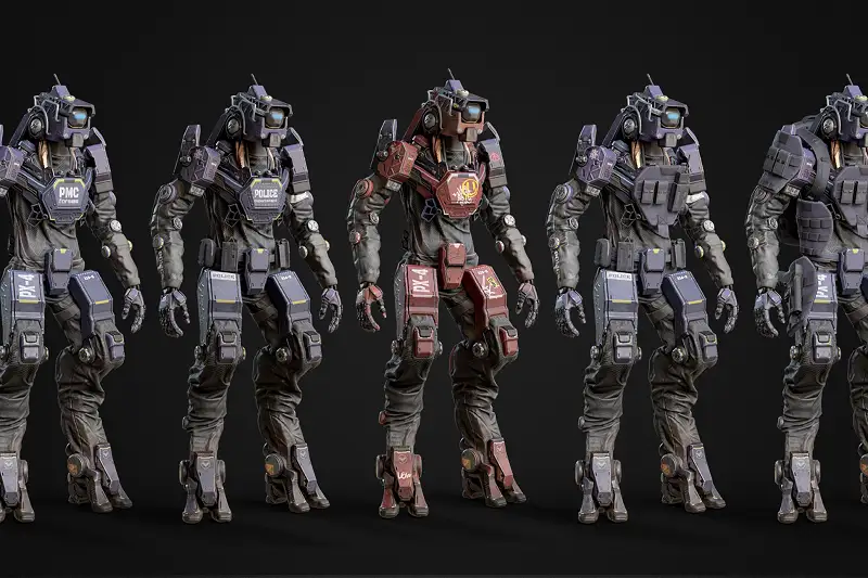Droid Police / PMC 3D Models Asset Thumbnail