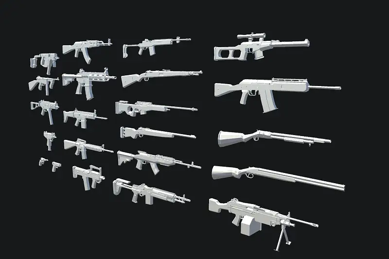 3DIY : Base weapons Asset Thumbnail